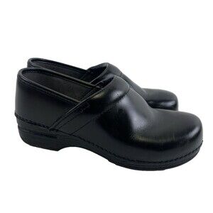 Dansko Professional XP Clog Black Leather Comfort Slip On Work Womens 41 US 10.5